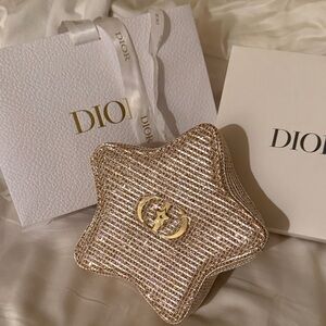 Dior gold star trousse pouch holiday 2025